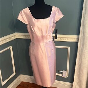 Tahari ASL Light Pink Midi Dress